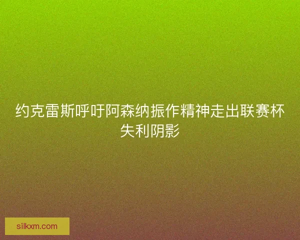 约克雷斯呼吁阿森纳振作精神走出联赛杯失利阴影 约克雷斯呼吁阿森纳振作精神走出联赛杯失利阴影